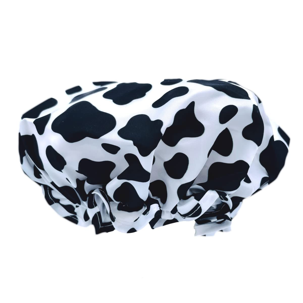 SMUG Waterproof Shower Cap with Elastic Band - 4 Stylish Prints for Women (Long & Short Hair) | Shower, Spa, Sleep, Makeup & Cooking Protection | Soft Reusable Bath Cap for Home & Salon Use