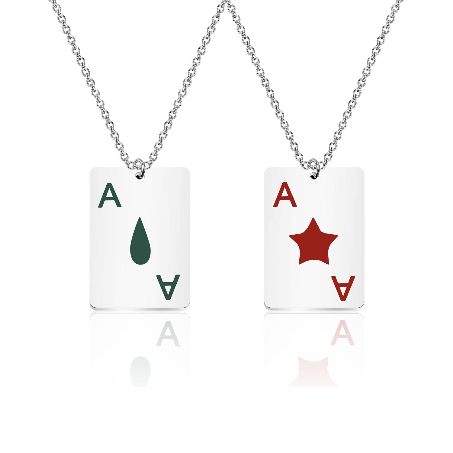 Anime Hunter Manga Inspired Necklace - Tear Drop Star Poker Pendant Jewelry for Cosplay & Anime Lovers | Perfect Gift for Otaku, Birthday & Christmas | Great for Conventions, Cosplay Events & Everyday Wear