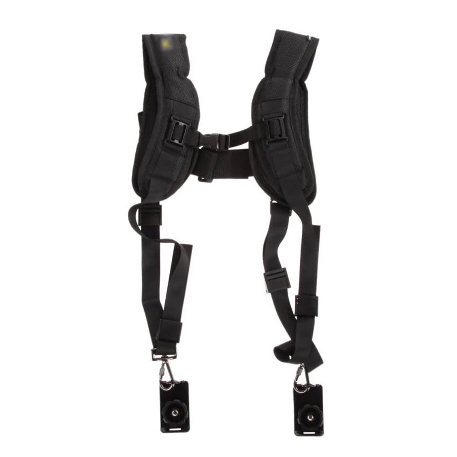 **FEGOCLT Adjustable Dual Camera Sling Strap - Black Quick Release Shoulder Harness for DSLR & Digital Cameras - Perfect for Photographers & Videographers on the Go**    *(Ideal for travel, weddings, events, and outdoor photography)*