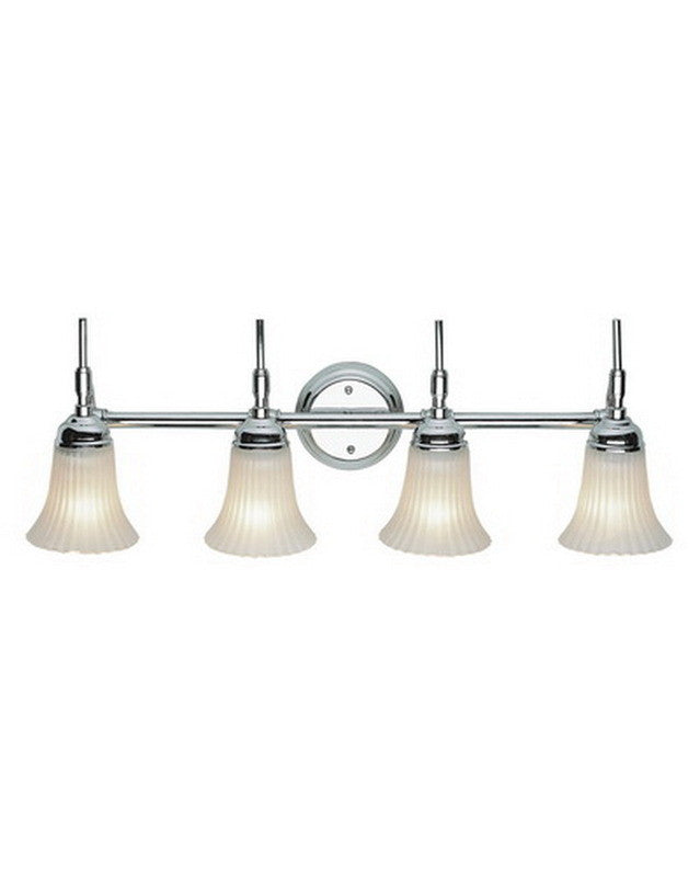 Trans Globe Lighting 2684 PC Four Light Polished Chrome Bath Wall Sconce - Modern Vanity Light Fixture for Bathroom, Powder Room & Dressing Area - Perfect for Home Decor and Interior Lighting Upgrade