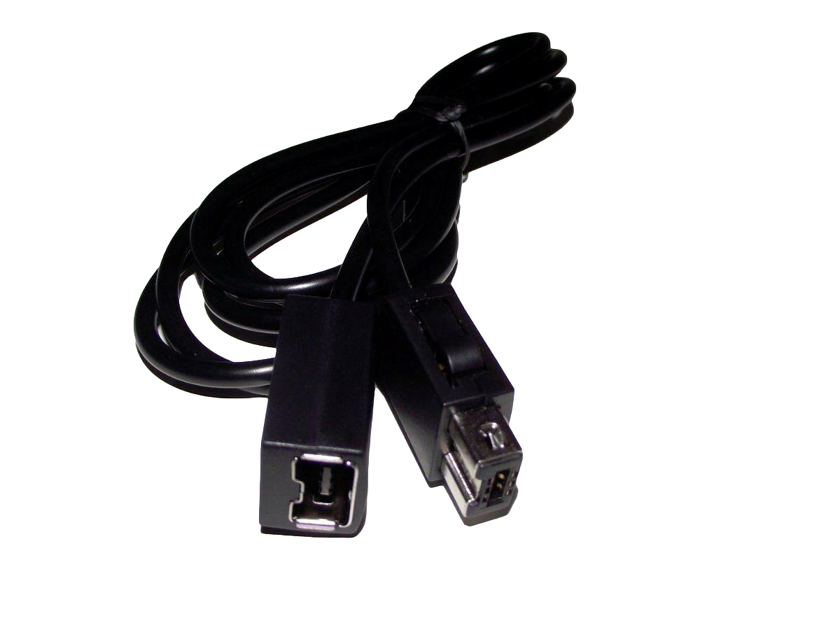 2-Pack Nintendo Wii & Wii U Controller Extension Cable - 1.8m/6ft High-Speed Sync Cord with Gold-Plated Connectors - Perfect for Gaming, VR & Home Entertainment Systems