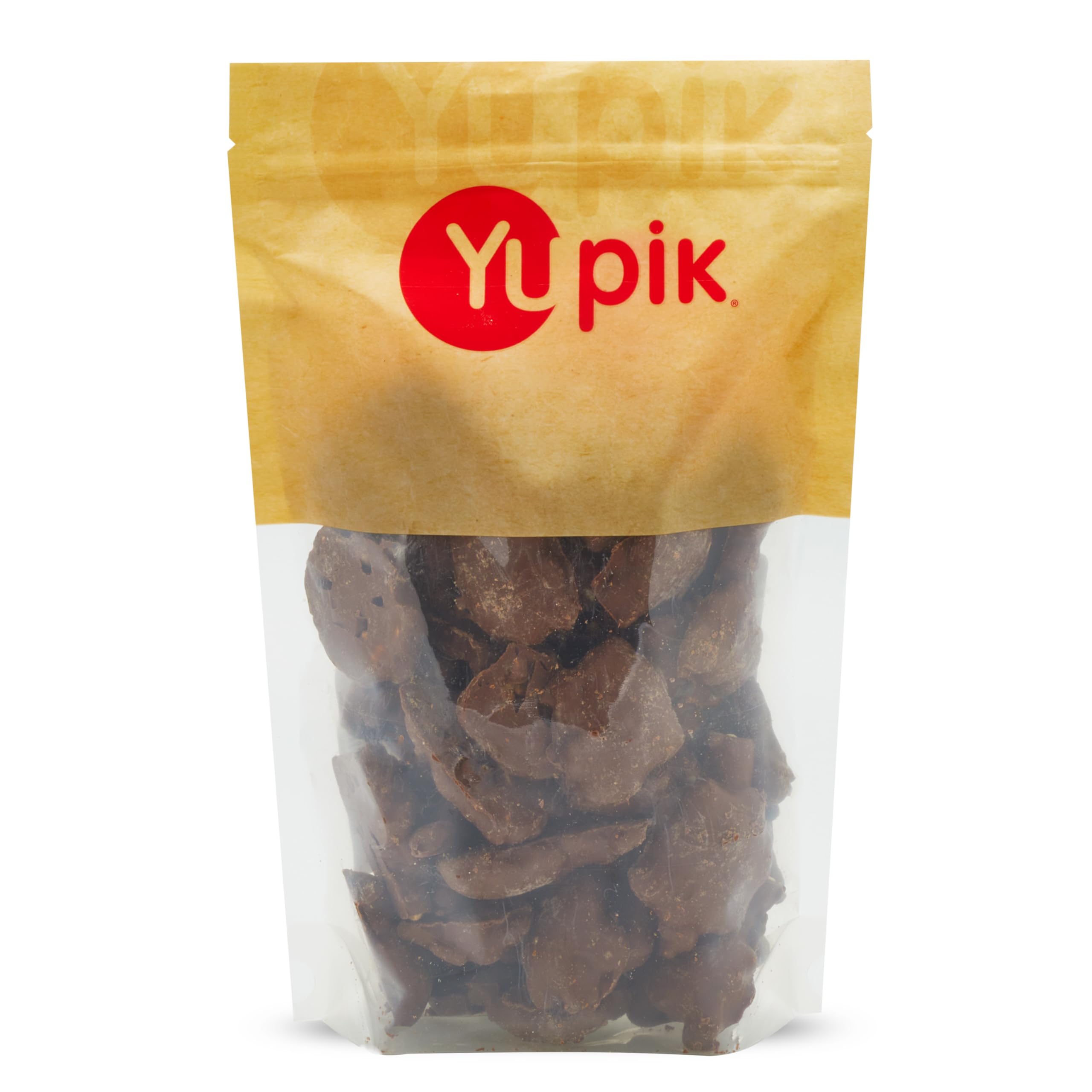 Yupik Caramel Peanut Clusters 1kg - Roasted Peanuts & Caramel in Milk Chocolate - Crunchy Sweet Snacks for Baking, Dessert Topping & Gift Giving - Perfect for Parties, Movie Nights & Holiday Treats