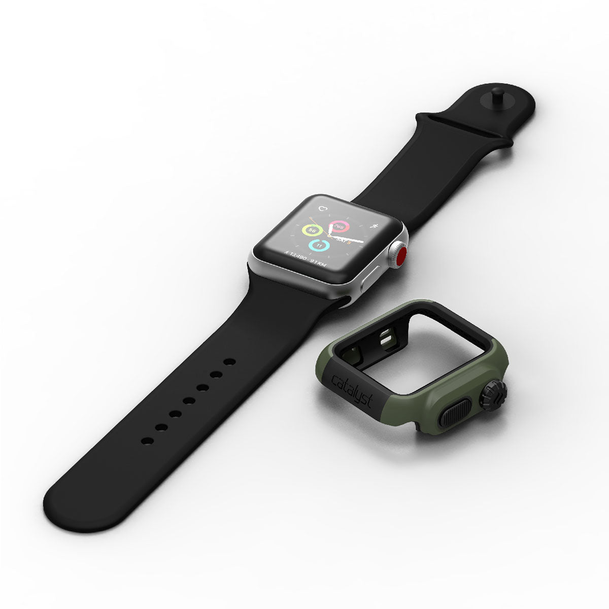 Durable 38mm Rugged Case for Apple Watch Series 3 & 2 - Shockproof & Scratch-Resistant Protection for Outdoor Sports & Active Lifestyle