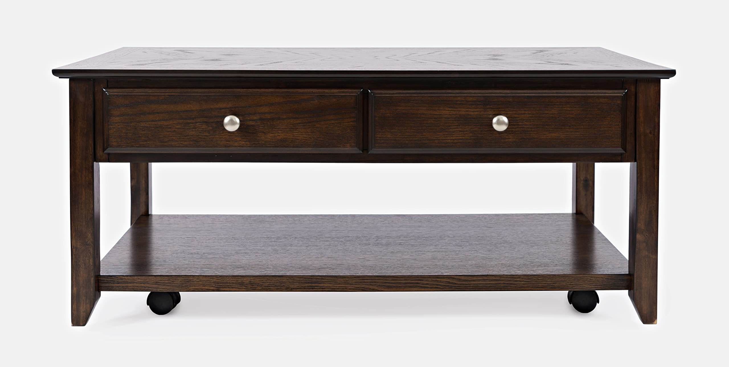 Modern Espresso Four-Drawer Coffee Table by Jofran Inc. - Stylish & Functional Living Room Furniture for Small Spaces & Apartments