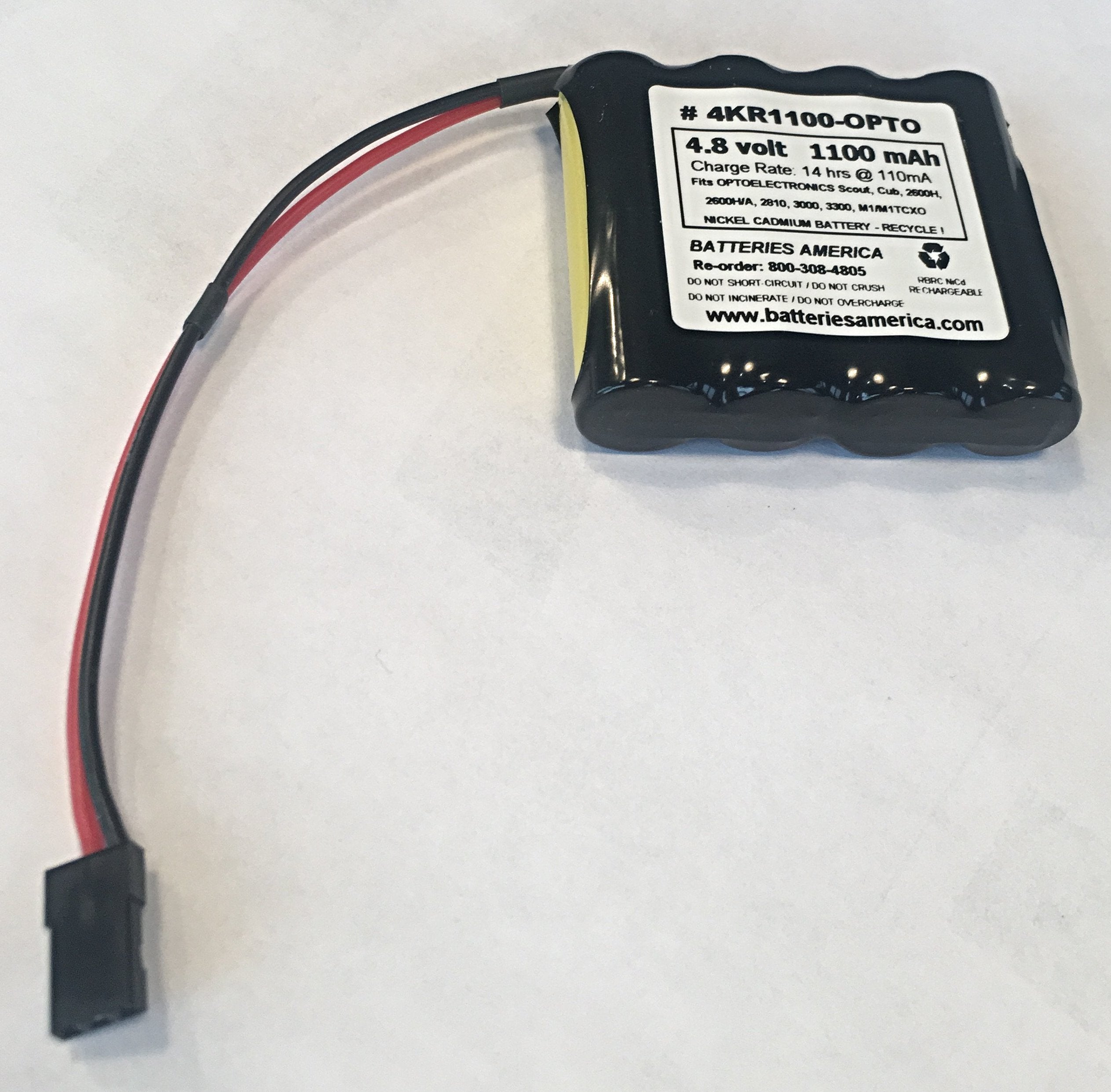 4KR1100 OPTO 4.8V Rechargeable Battery for Optoelectronics - Power Supply for Frequency Counters & Analyzers | Ideal for Lab Equipment, Industrial Testing & Electronic Measurement Devices