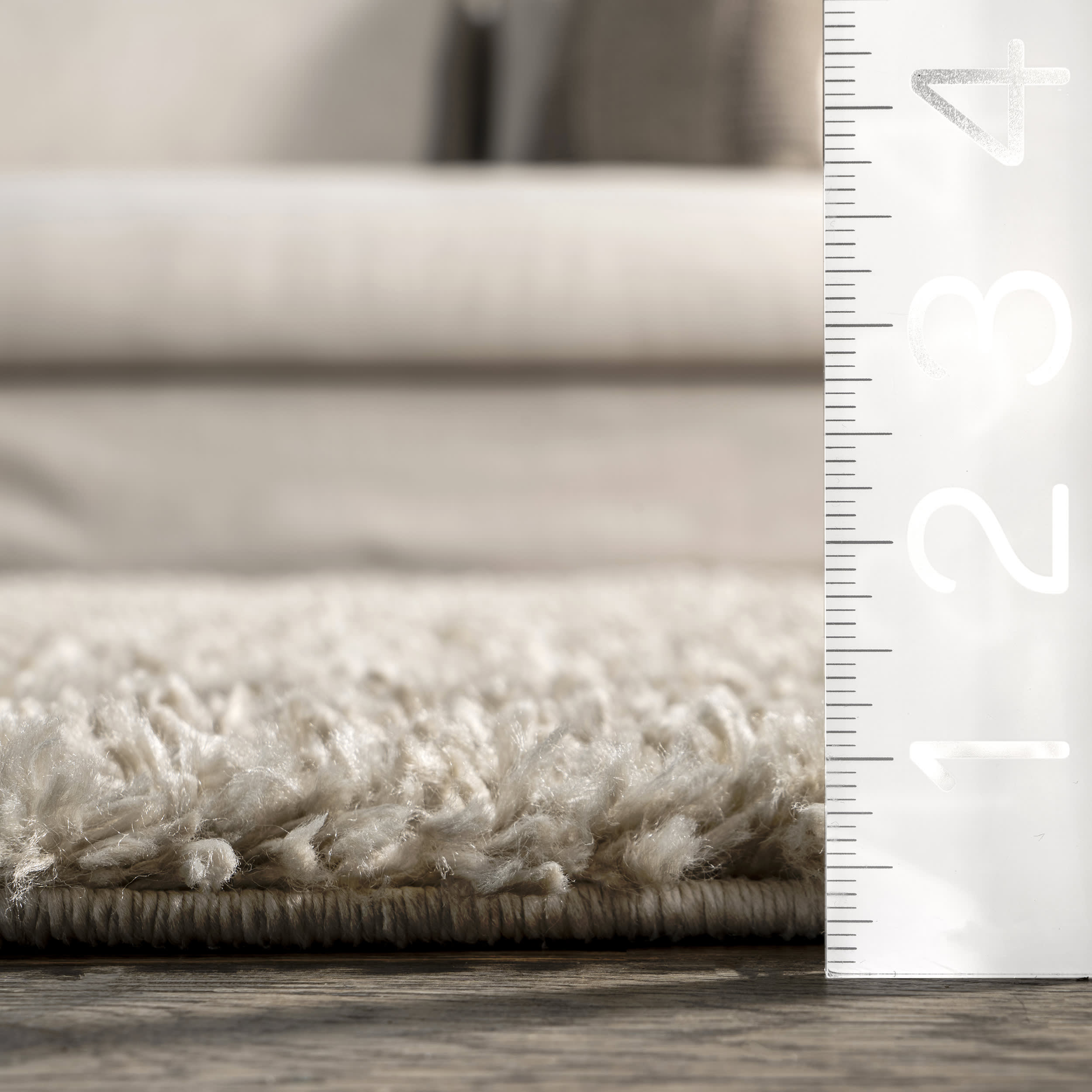 Dream Solid Shag Rug - Soft Plush Beige Area Carpet for Living Room, Bedroom & Nursery | Cozy Home Decor