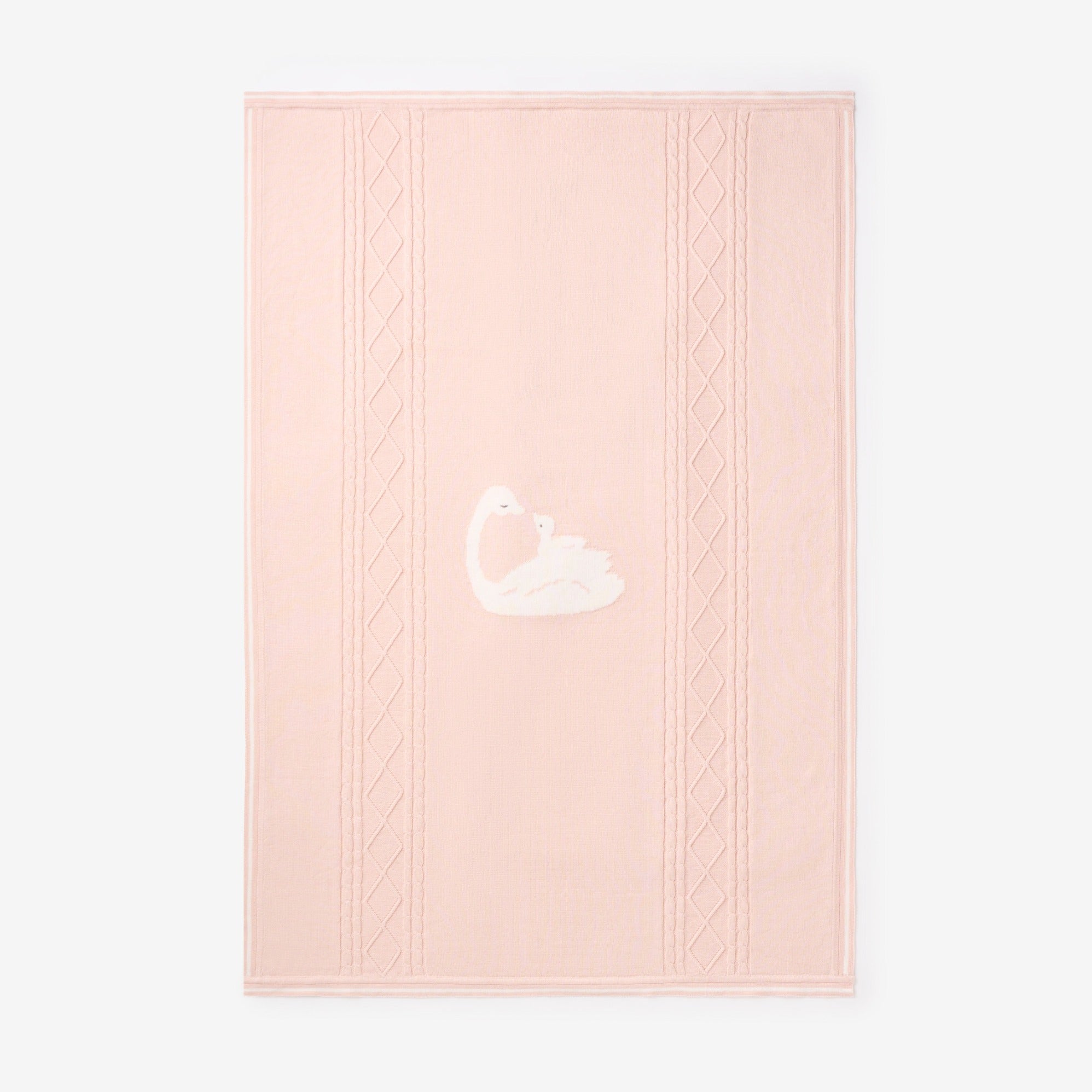 Cozy Swan Cotton Cable Knit Blanket - Soft & Warm Throw for Bed, Sofa & Winter Nights - Perfect for Home Decor, Gifts & Relaxation