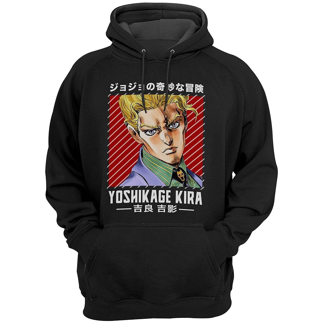 Yoshikage-Kira Anime Hoodie - MHD68 JoJo's Bizarre Adventure Manga Sweatshirt for Men, Women & Kids | Casual Wear, Cosplay & Gift for Anime Fans