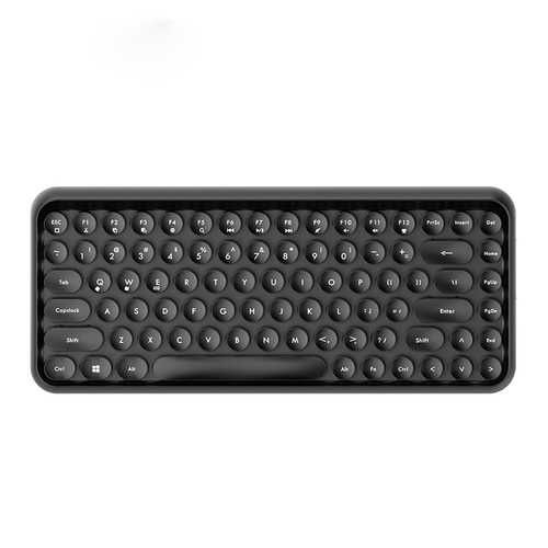 Ajazz 308i Bluetooth 3.0 Wireless Mechanical Keyboard - 84 Key Compact Design with Classic Round Keys for Gaming, Office & Typing | Perfect for PC, Mac, Laptop & Home Workspace