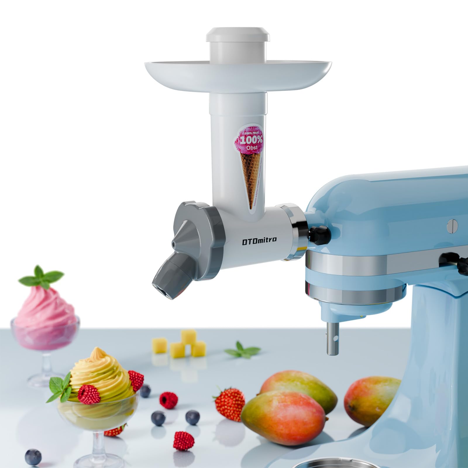 **KitchenAid Stand Mixer Ice Cream Maker Attachment - Dairy-Free, Healthy Frozen Dessert Maker for Soft Serve, Sorbet & Yogurt | Dishwasher Safe | Perfect for Vegan Treats, Kids' Snacks & Summer Parties**