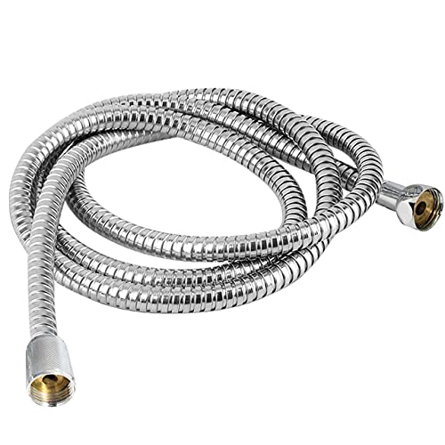 Premium Stainless Steel Flexible Shower Hose - 3M Long Bathroom Extension Pipe with Brass Fittings for Bathtub, Shower Head & Faucet | Leak-Proof, Durable & Kink-Free Design for Home, RV & Spa Use