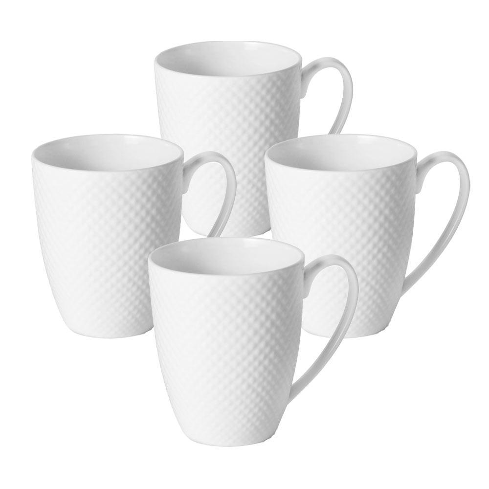 Stanton 4-Piece Coffee Mug Set - Durable Ceramic Mugs for Hot & Cold Drinks - Perfect for Home, Office, or Gift Giving