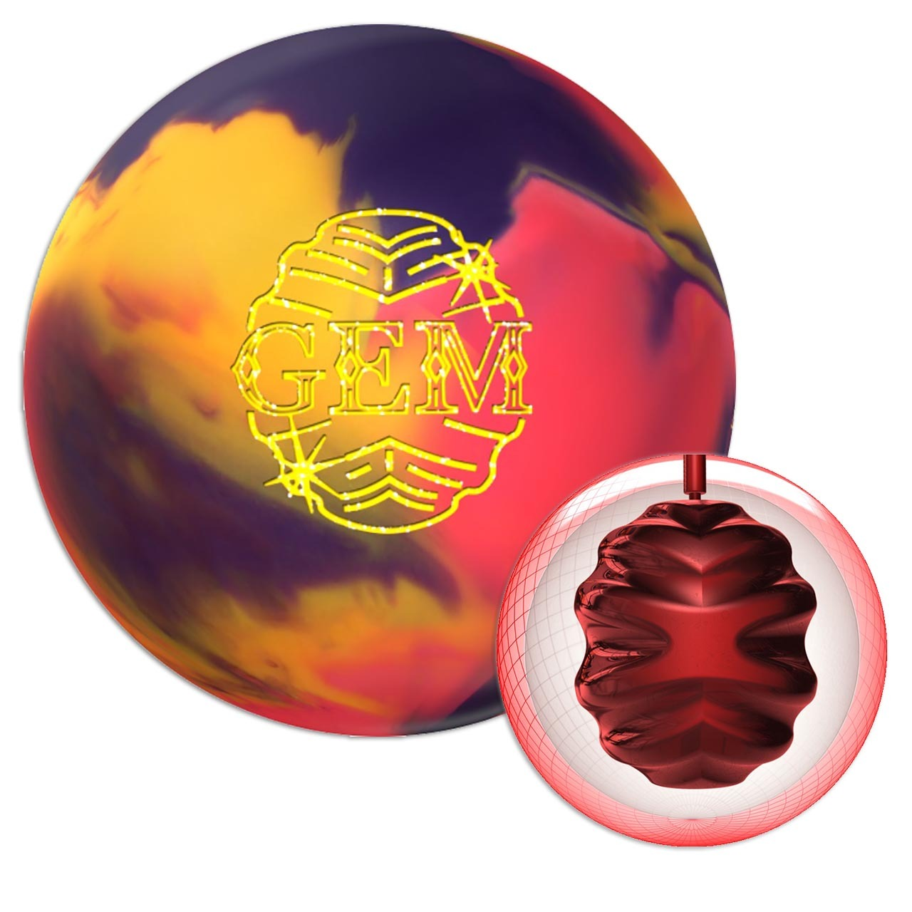 Roto Grip Gem Bowling Ball - High Performance Reactive Resin Coverstock for Hook Potential | Perfect for Competitive Bowlers & League Play
