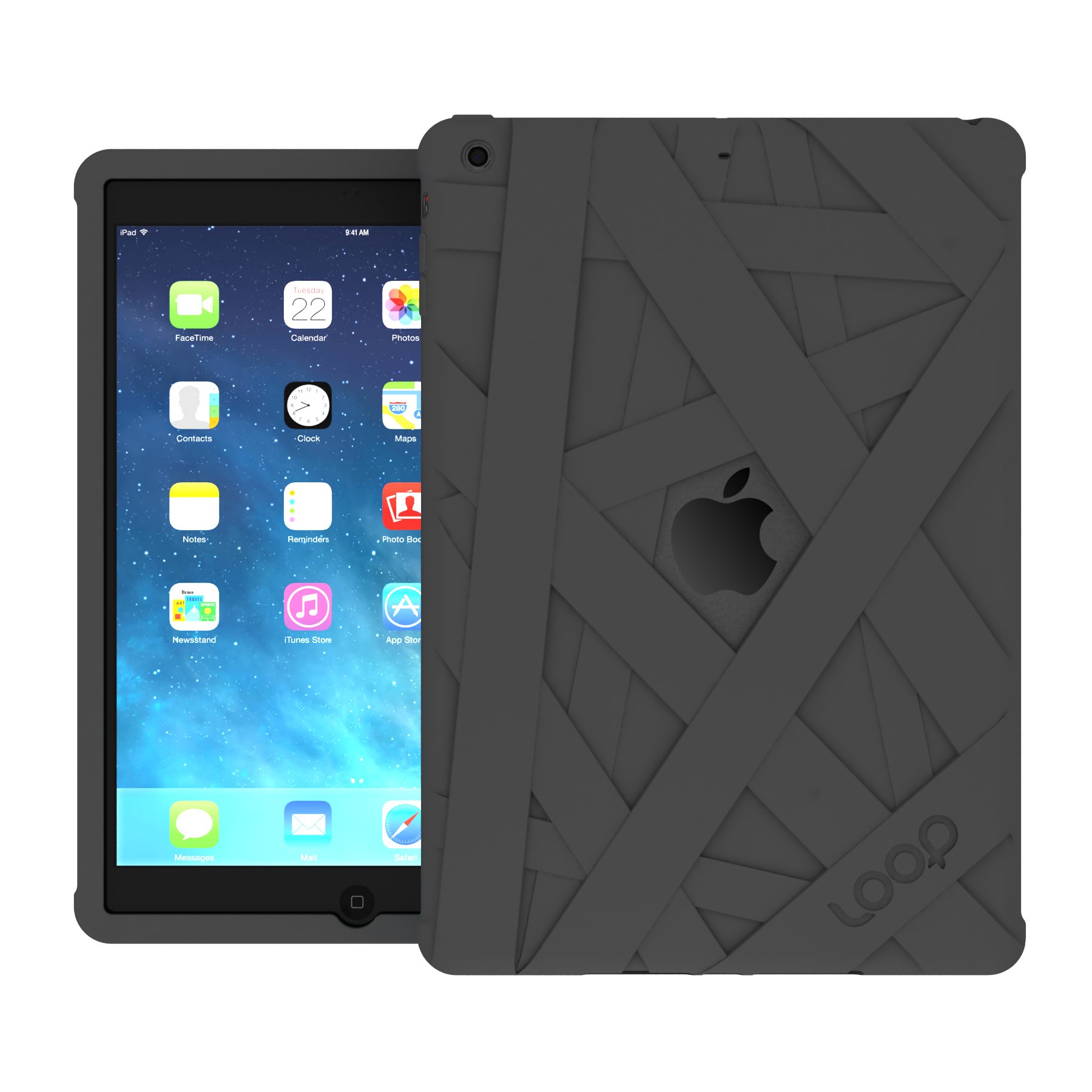 Premium Loop Mummy Case for iPad Air (4th/5th Gen) - Slim Protective Cover with Hand Strap | Graphite | Perfect for Work, Travel & Everyday Use