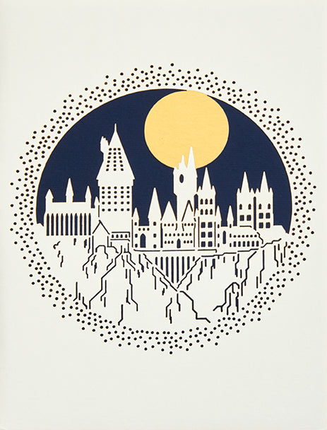 Harry Potter Hogwarts Laser Die Cut Greeting Card - Perfect for Birthday, Christmas, and Special Occasions