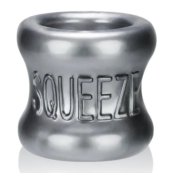 Oxballs Squeeze Ball Stretcher - Heavy Steel Cock Ring for Men - Enhance Pleasure & Stamina During Intimacy & BDSM Play