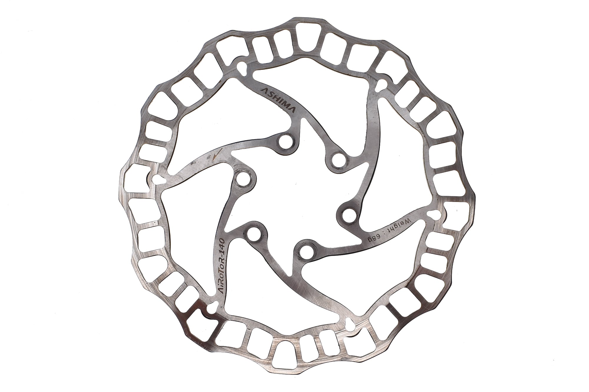 Ashima Air Rotor 140mm 6-Bolt Hydraulic Disc Brake Rotor for Mountain & Cyclocross Bikes - Perfect for Trail Riding & Off-Road Cycling
