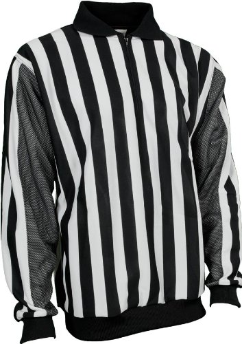 CCM MPRO160S Black Mesh Linesman & Referee Jersey - Professional Hockey Officiating Shirt with Breathable Sleeves for Ice Hockey, Roller Hockey, and Sports Tournaments