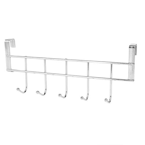 5-Hook Stainless Steel Hanger for Bathroom, Kitchen & Bedroom
