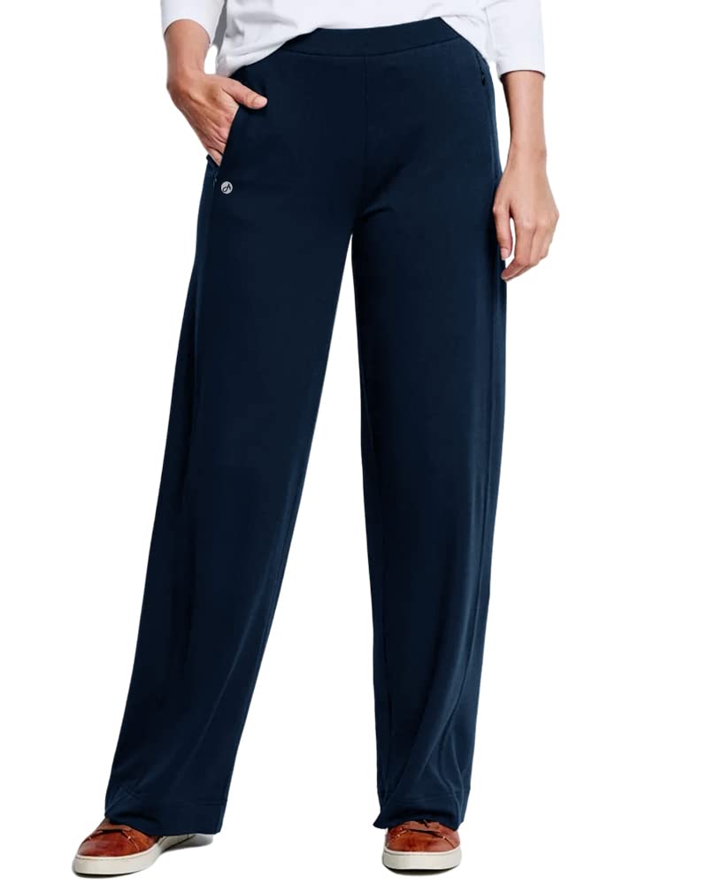 Aurgelmir Women's Straight Leg Sweatpants - Elastic Waist Workout Pants with Pockets, Wide Leg Open Bottom for Yoga, Running & Lounge Wear