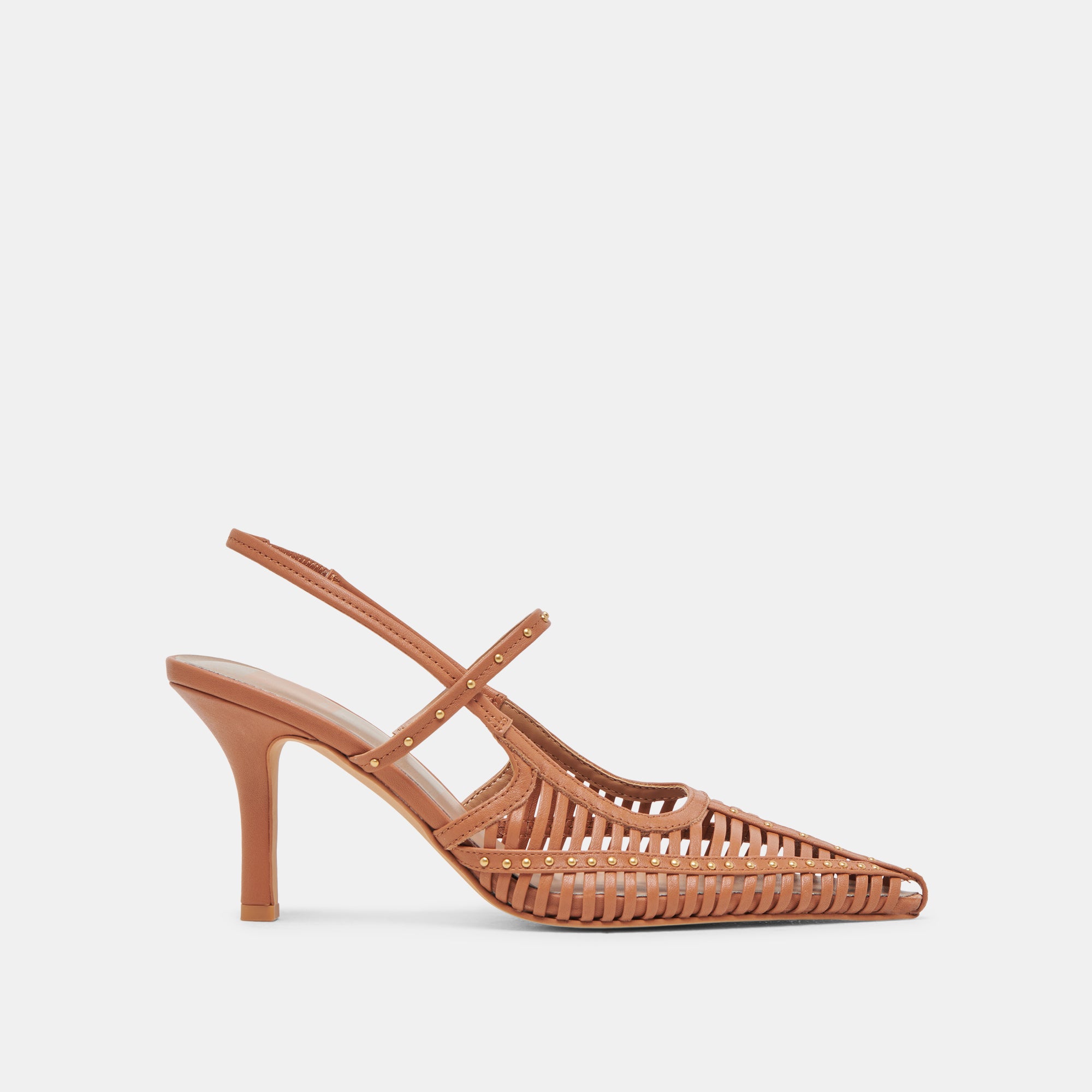 HENSAL Women's Leather Heels - Comfortable Saddle Shoes for Work, Office & Dressy Occasions