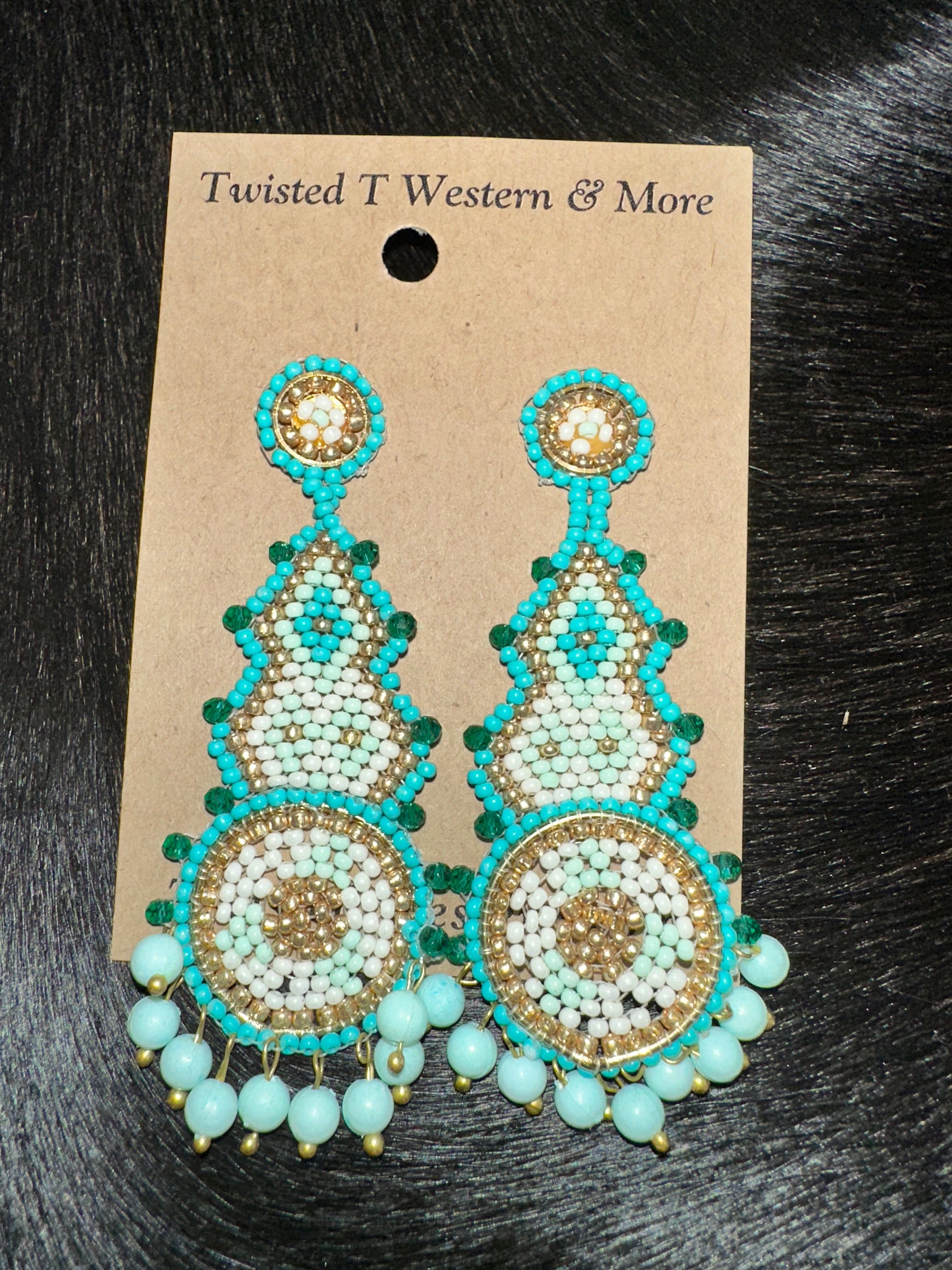 Handmade Mint Green Lexington Seed Bead Earrings | Bohemian Dangle Jewelry for Women | Perfect for Weddings, Parties & Everyday Wear