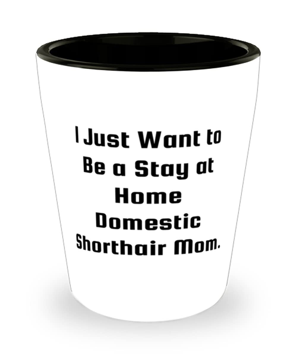 Affordable Domestic Shorthair Cat Shot Glass - Perfect Gift for Cat Lovers & Friends - Ideal for Home Bars, Themed Parties & TV Show Fans Collection