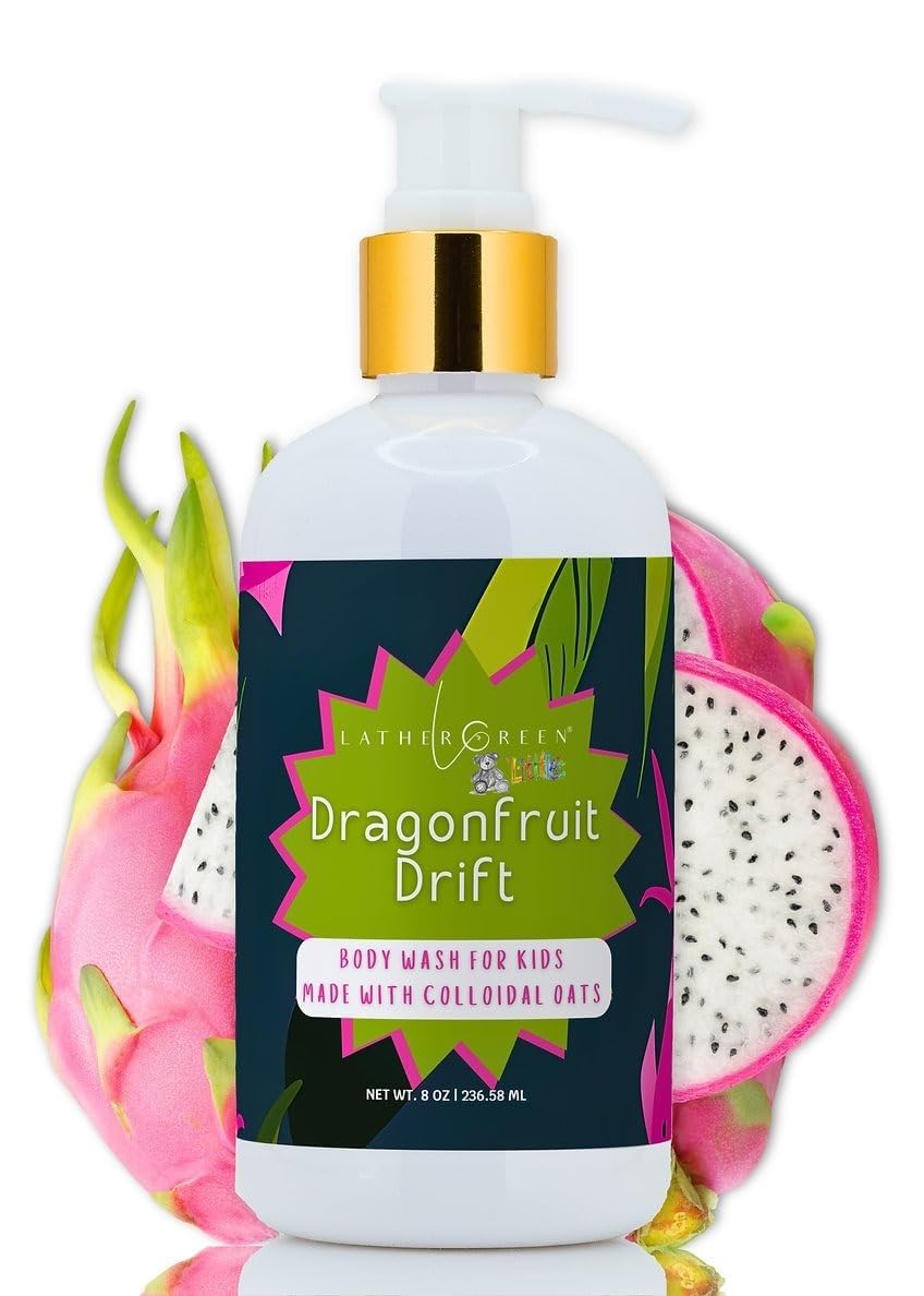 Dragonfruit Drift Liquid Body Wash for Kids - Gentle Cleanser for Sensitive & Dry Skin, 8 oz - Hydrating Bath & Shower Gel for Daily Skincare Routine