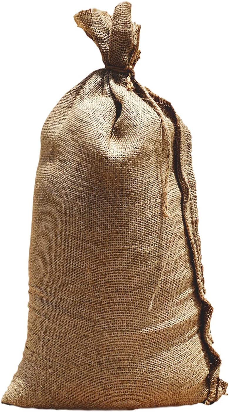 100% Natural Burlap Sand Bags - Heavy Duty 10 Oz. Empty Sandbags for Flooding, Emergencies & Military Use | CID A-A-52141 Certified | 50 Lb. Capacity Each (14