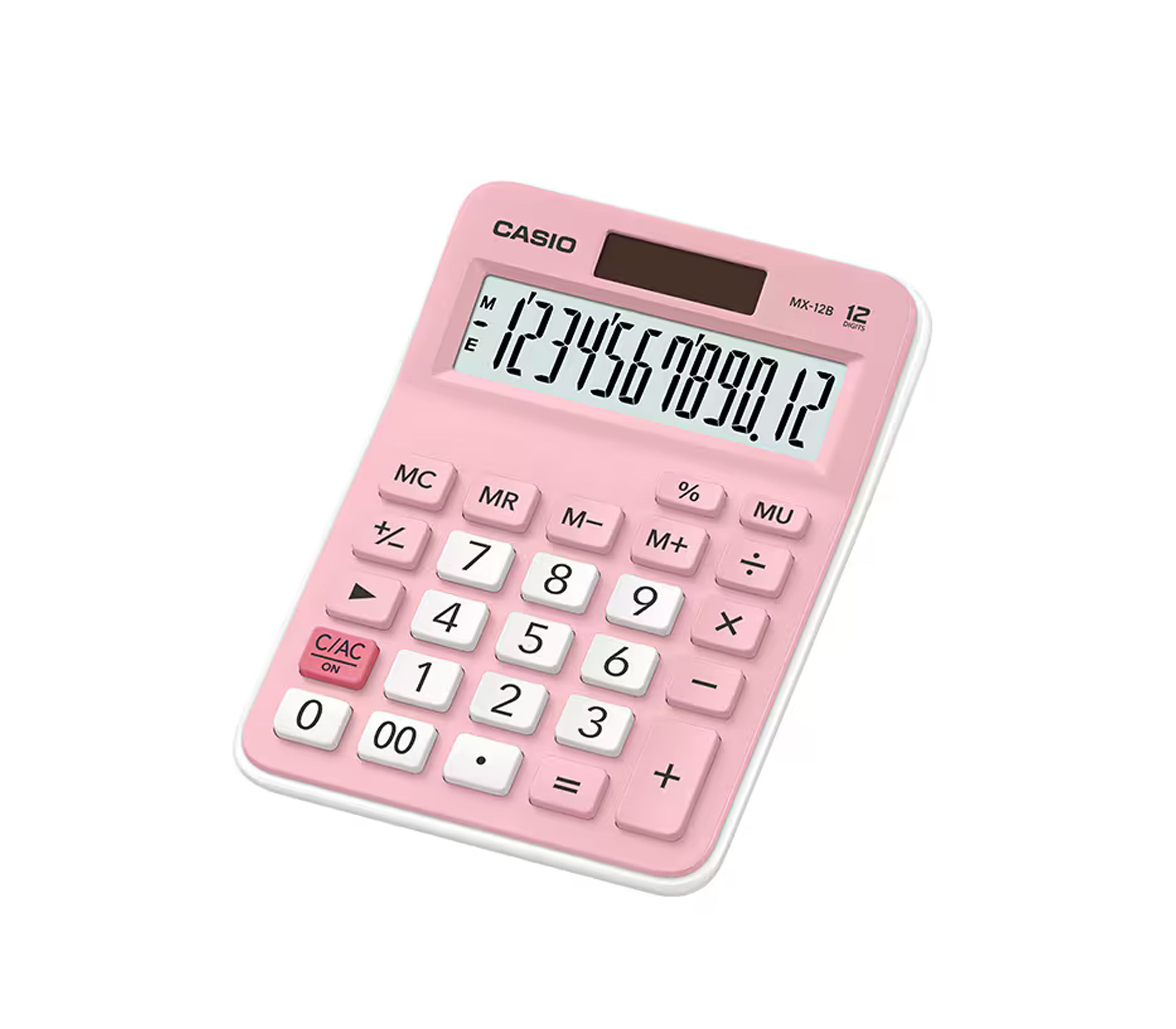 Casio 12-Digit Pink Desktop Calculator - Perfect for Office, School, and Home Accounting Tasks