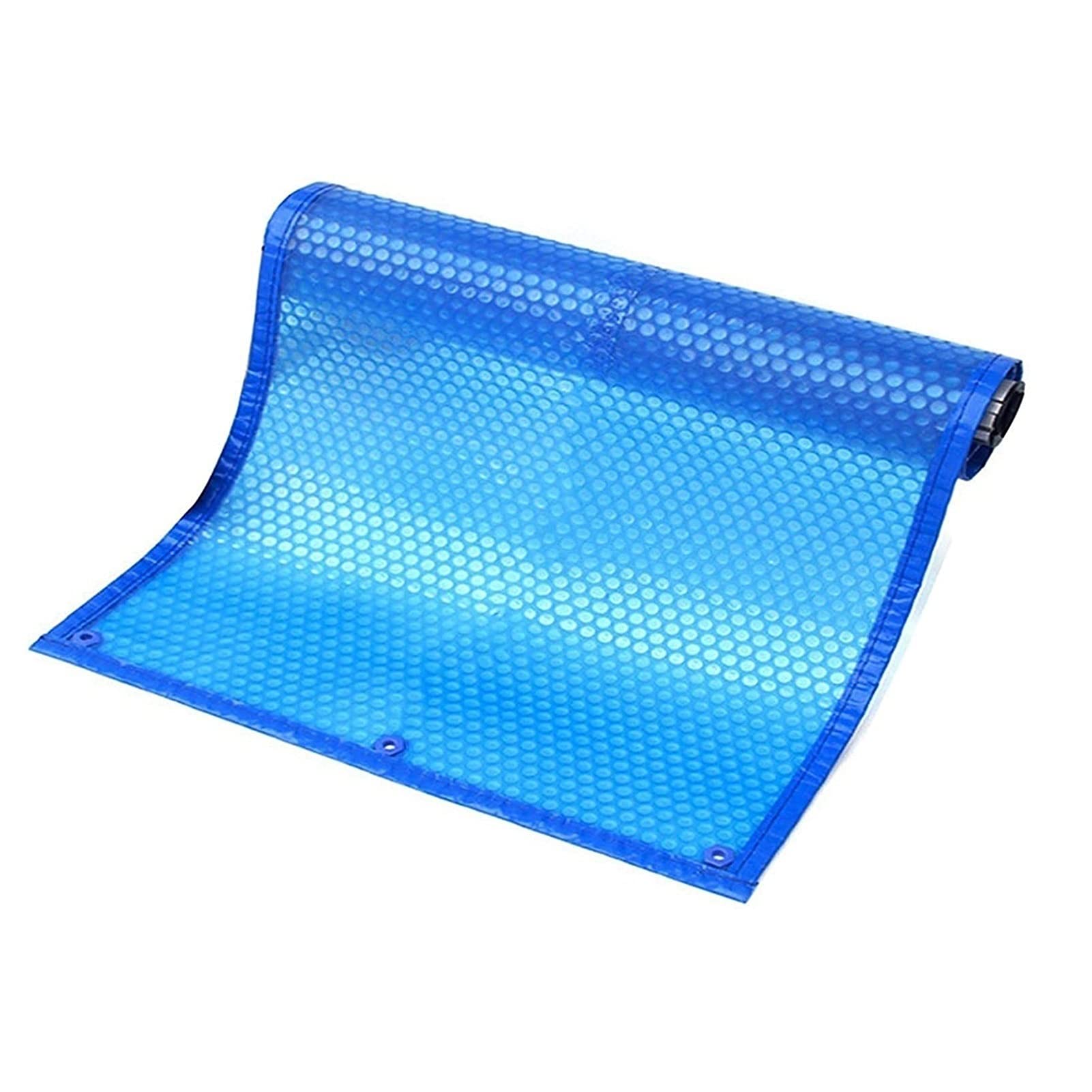 Blue Solar Blanket Cover for Above Ground Rectangular Swimming Pools - Lightweight PE Bubble Insulation Pool Cover (6.5ft x 9.8ft) - Extends Swimming Season & Reduces Heat Loss