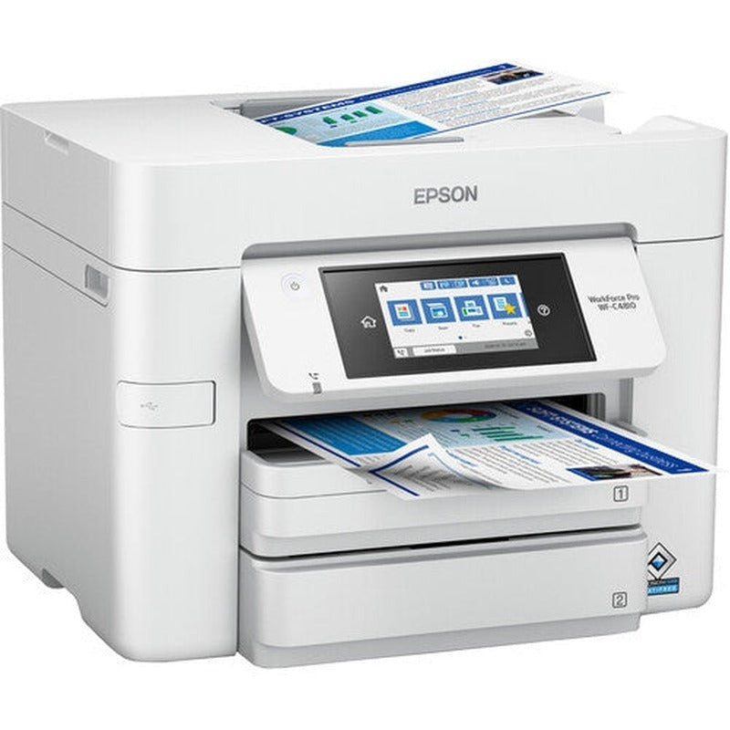 Epson WorkForce Pro WF-C4810 Wireless Color Inkjet Printer - Fast Printing, Scanning, Copying & Faxing for Home Office & Small Business Use