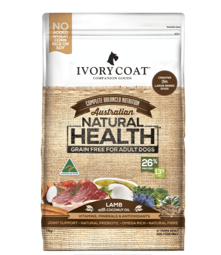 Premium Grain-Free Dry Dog Food for Adult Dogs - Lamb & Coconut Oil Formula - Supports Healthy Skin & Coat - Ideal for Active & Sensitive Dogs