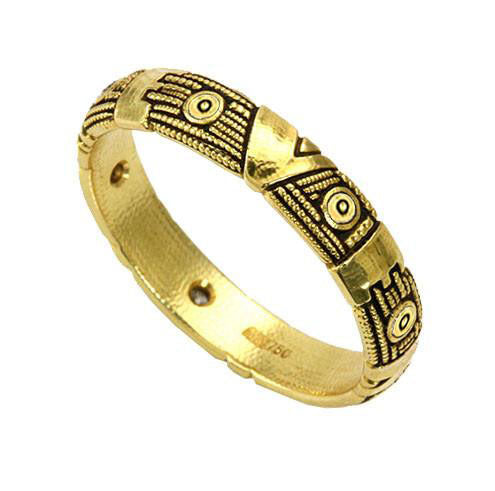 Alex Sepkus Forever Ring R 23M - 18K Gold Stackable Band Ring for Women, Anniversary & Wedding Jewelry Gift - Perfect for Everyday Wear & Special Occasions