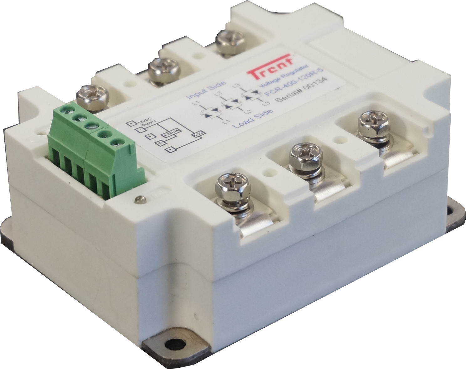 FCR 400 120R Three Phase Proportional Phase Control Module - 4-20mA, 0-10V, 500K POT Input, 400VAC, 120A/Phase - Ideal for Industrial Automation & Power Control Systems