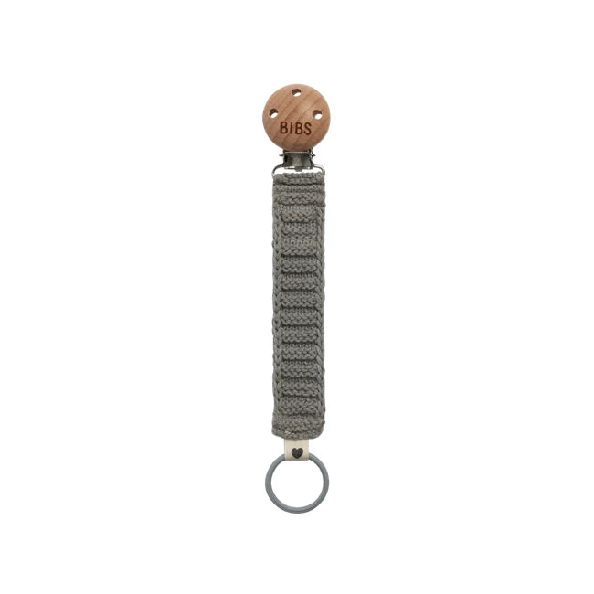 Soft Knitted Baby Bibs Pacifier Clip with Cloud Design - Secure & Stylish for Infants - Perfect for Daycare, Travel & On-the-Go Use