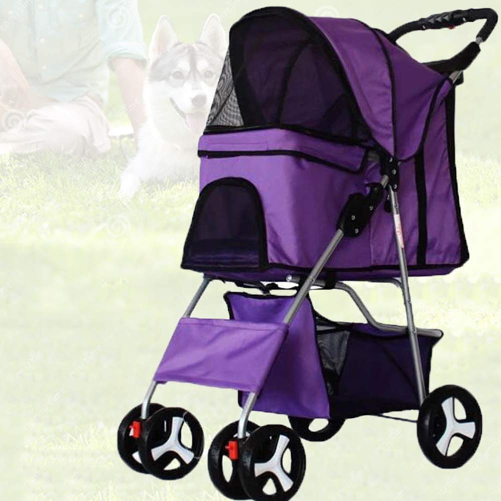 Shockproof & Durable Washable Pet Stroller for Small & Medium Dogs & Cats - Portable Dog Cart for Travel, Walks & Outdoor Adventures | Lightweight & Foldable Design
