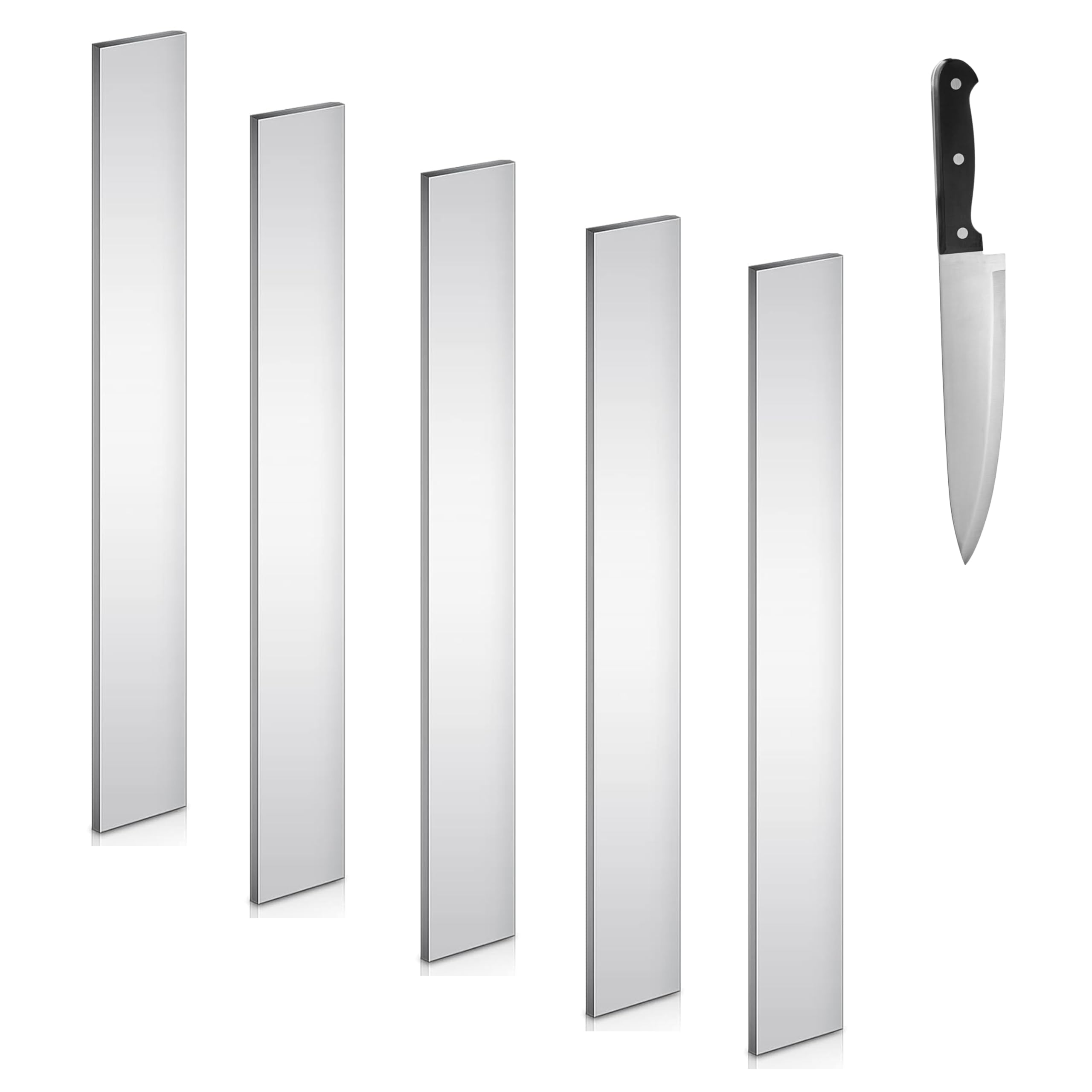 5 Pack 1095 High Carbon Steel Knife Making Blanks - 1/8