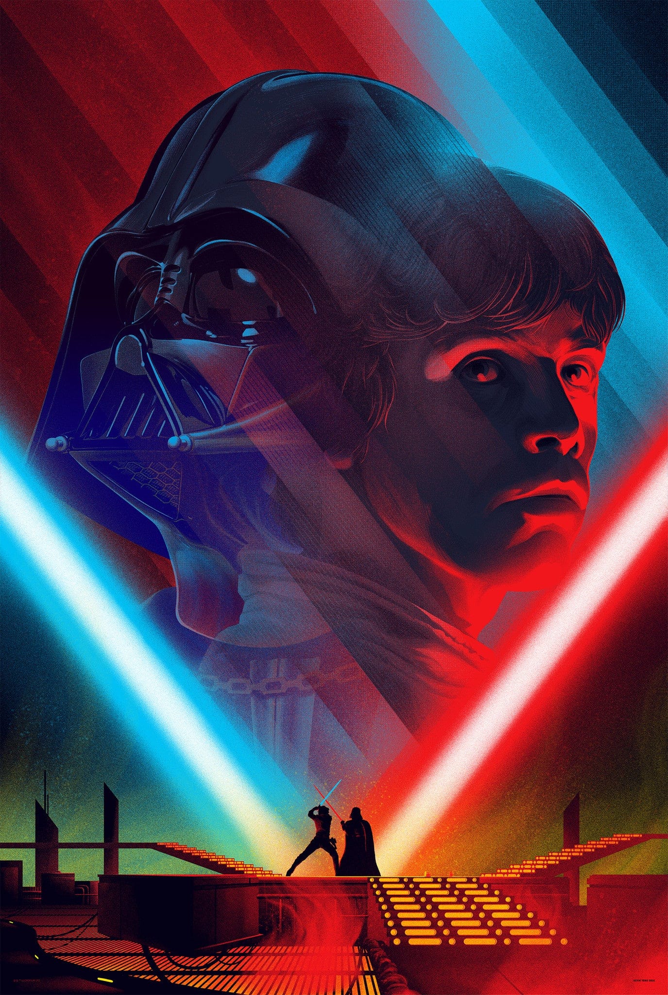 Star Wars Cloud City Duel Poster - High Quality Art Print for Home & Office Decor - Perfect for Fans, Collectors & Gift Giving