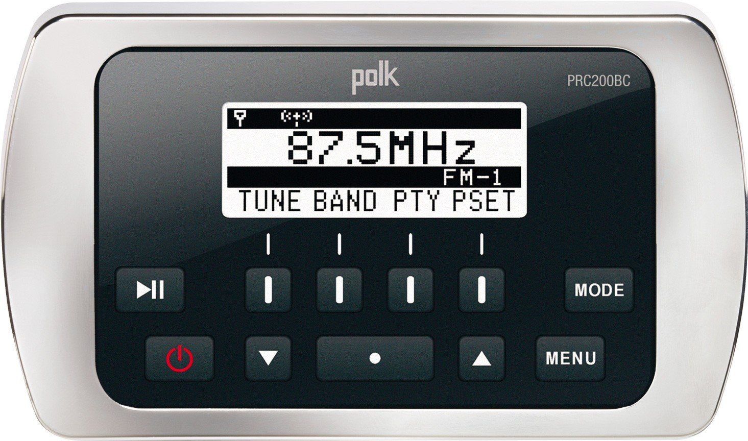 Polk Audio PRC200BC Wired Remote Control for Marine & Boating - Premium Boat Stereo Accessory | Perfect for Yachts, Fishing Boats & Watercraft Audio Systems