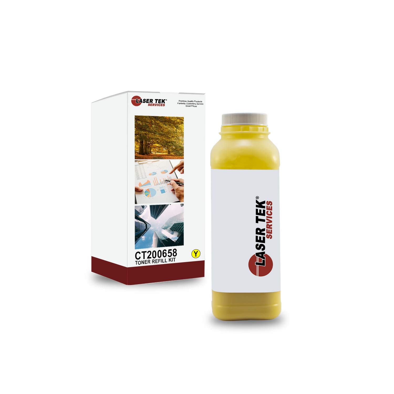 Xerox C2535 CT200658 Compatible Toner Refill Kit (Yellow, 1 Pack, 8,000 Pages) - Replacement for Xerox C2535/2535/C2535A Printers - Perfect for Office & Home Printing Needs