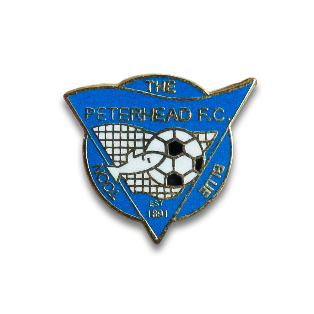 Peterhead FC Enamel Pin Badge - Blue Scottish Football Club Collectible - Perfect for Fans, Gifts & Memorabilia Collections