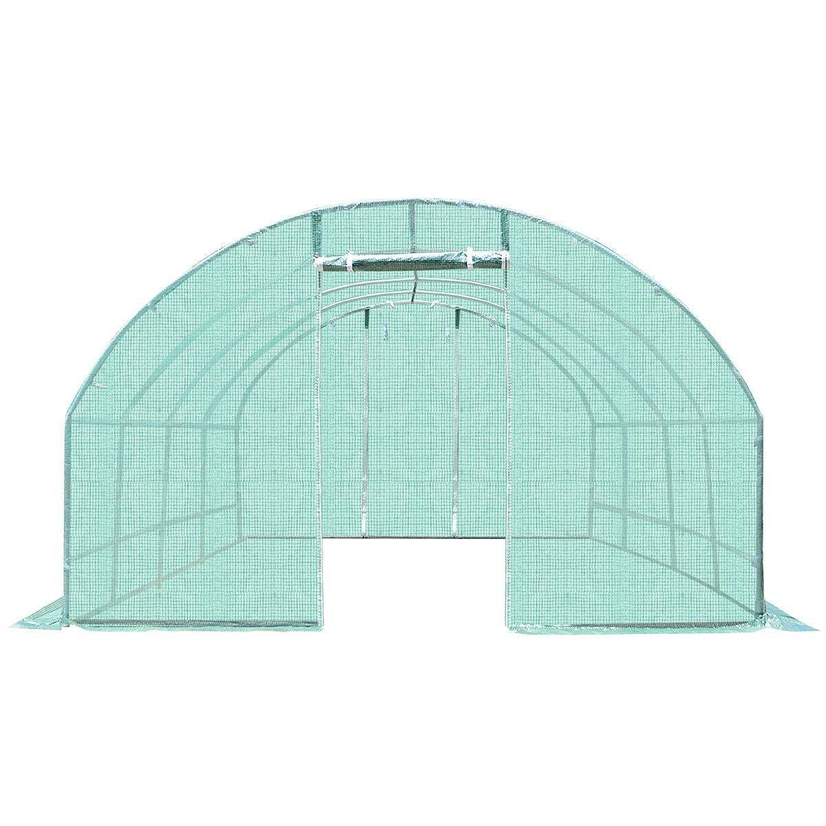 Attorner 10'X6.5'X20' Walk-in Greenhouse with Steel Frame & 8 Windows - Outdoor Gardening Supplies, Backyard Grow Tent for Vegetables, Flowers & Plants | Perfect for Patio, Balcony & Small Yard Gardening