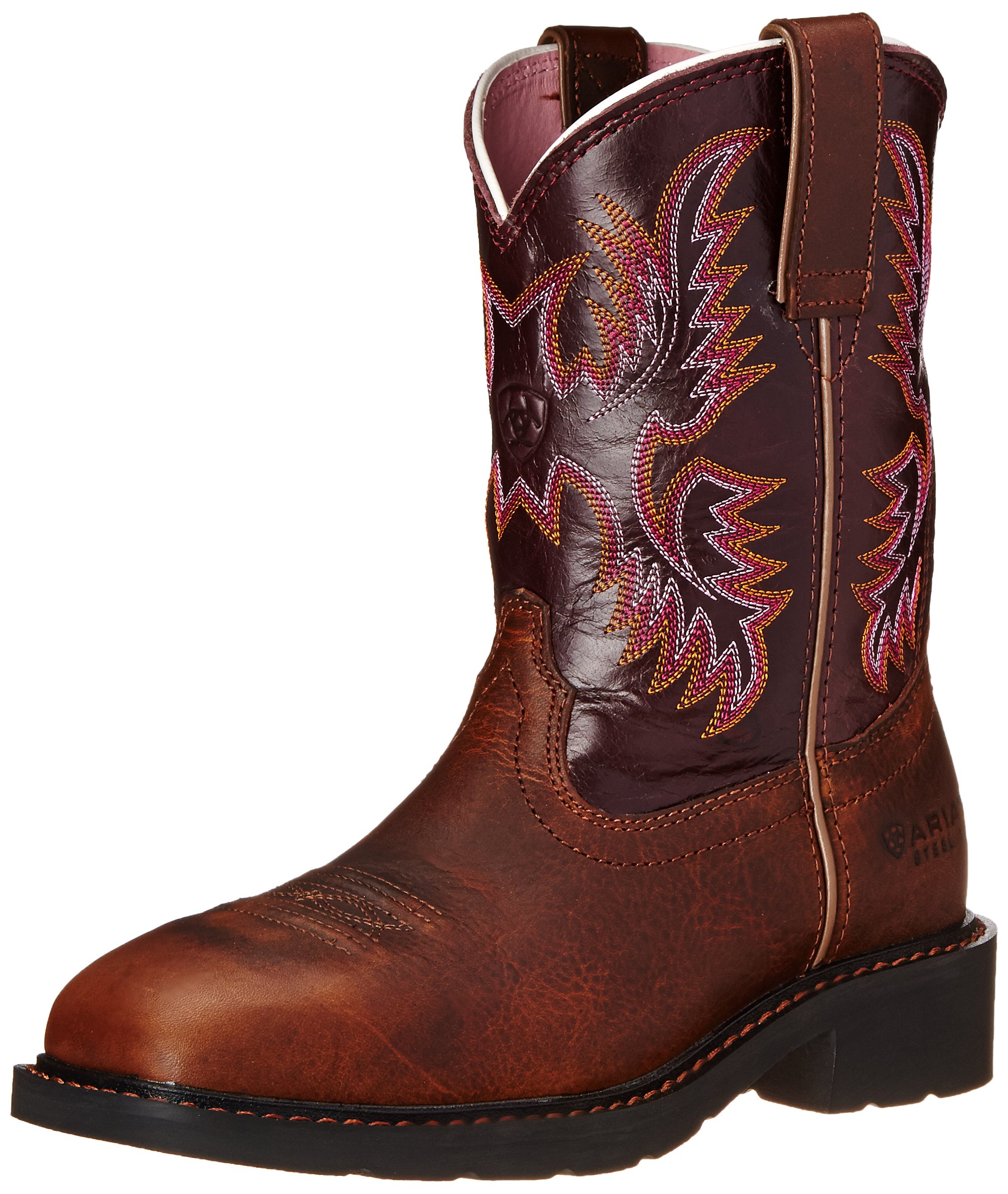 Ariat Women's Krista Pull-On Steel Toe Western Cowboy Boots - Comfortable Work & Riding Boots for Cowgirls, Ranchers & Outdoor Enthusiasts