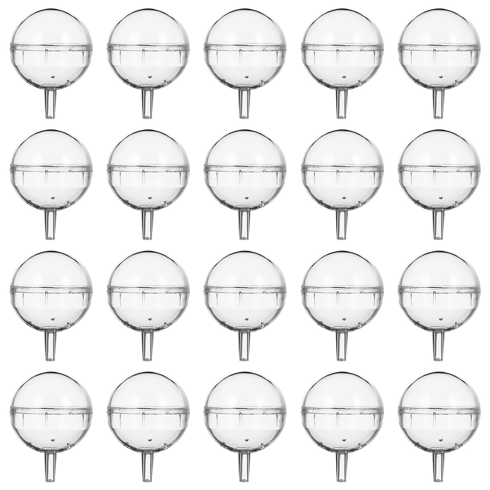EXCEART 25Pcs Clear Plastic Round Chocolate Box Holders - Candy Wrappers & Packaging Cases with Flower Support Rack for Birthday, Wedding, Valentine's Day - Perfect for DIY Gifts, Party Favors, and Dessert Displays
