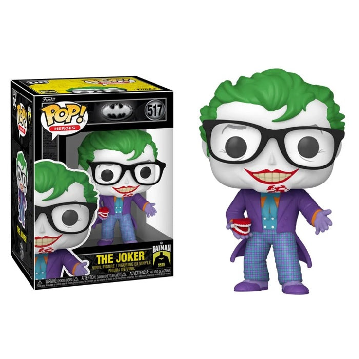 Batman 1989 35th Anniversary The Joker with Teeth Pop! Vinyl Figure Collectible - Perfect for DC Comics Fans, Movie Memorabilia & Pop Culture Displays