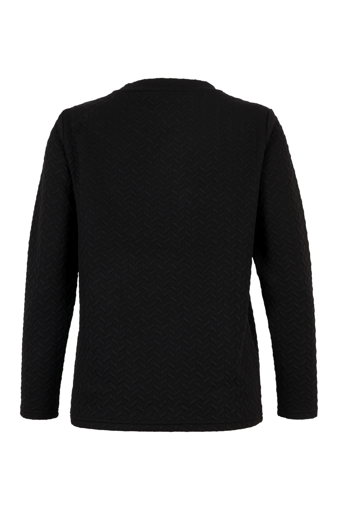 Jacquard Fleece Sweatshirt for Men & Women | Soft Winter Pullover | Black | 2472B1 | Cozy Casual Wear for Outdoors & Lounge