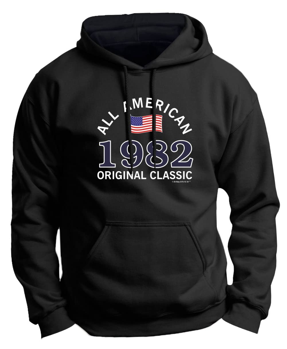 1982 All American Classic 40th Birthday Premium Hoodie Sweatshirt - Perfect Gift for Men & Women, Ideal for Parties, Casual Wear & Celebrations