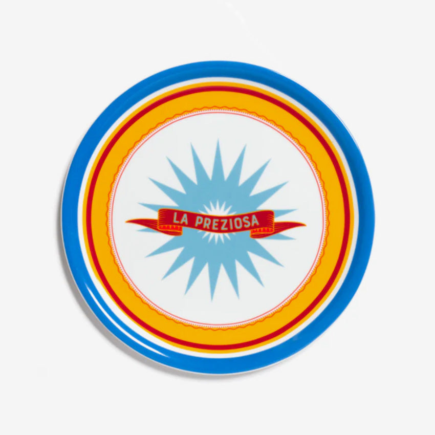 Bitossi Home La Preziosa Pizza Plate - Handmade Italian Ceramic Dinnerware for Pizza Lovers | Perfect for Home Dining, Parties & Italian-Themed Decor