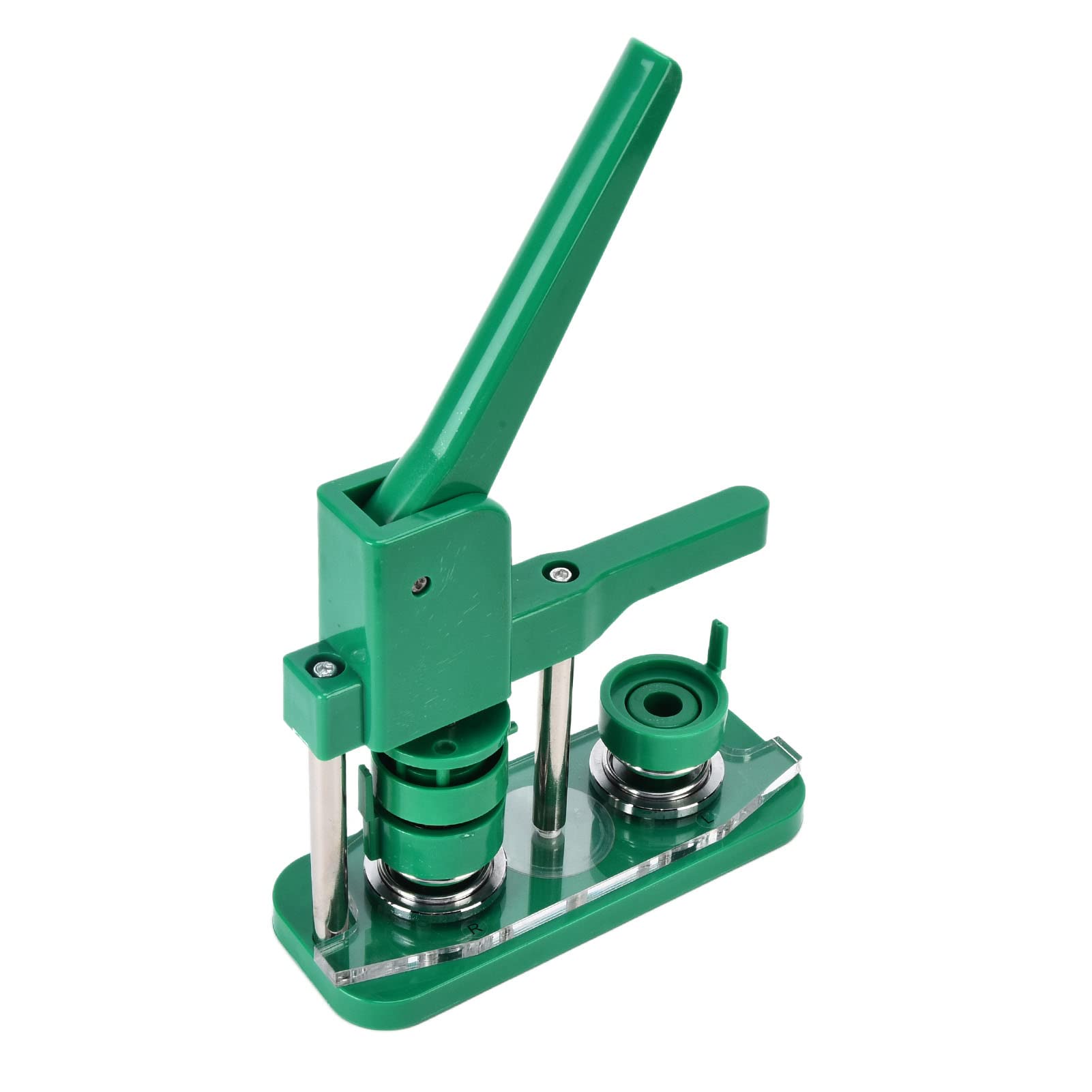 Portable Button Press Machine for DIY Badge Making - Lightweight & Ergonomic Design with Comfortable Grip - Perfect for Home Crafts, School Projects, and Outdoor Events